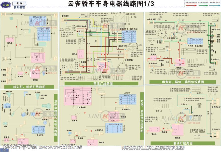 贵州云雀 1 车身电器线路图